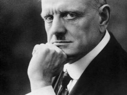 El compositor finlandés Jean Sibelius.