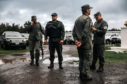 Miembros de la Gendarmería argentina este jueves.