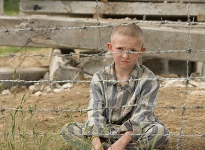 El niño Jack Scanlon, uno de los actores principales  de la película.