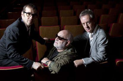 Por la izquierda, Luis Merlo, Gerardo Vera y Carlos Hipólito.