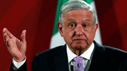 López Obrador, la semana pasada durante su conferencia matutina. 