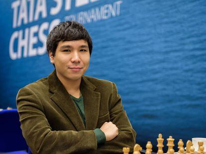 Wesley So, en el escenario del Festival Tata de Wijk aan Zee (Países Bajos)