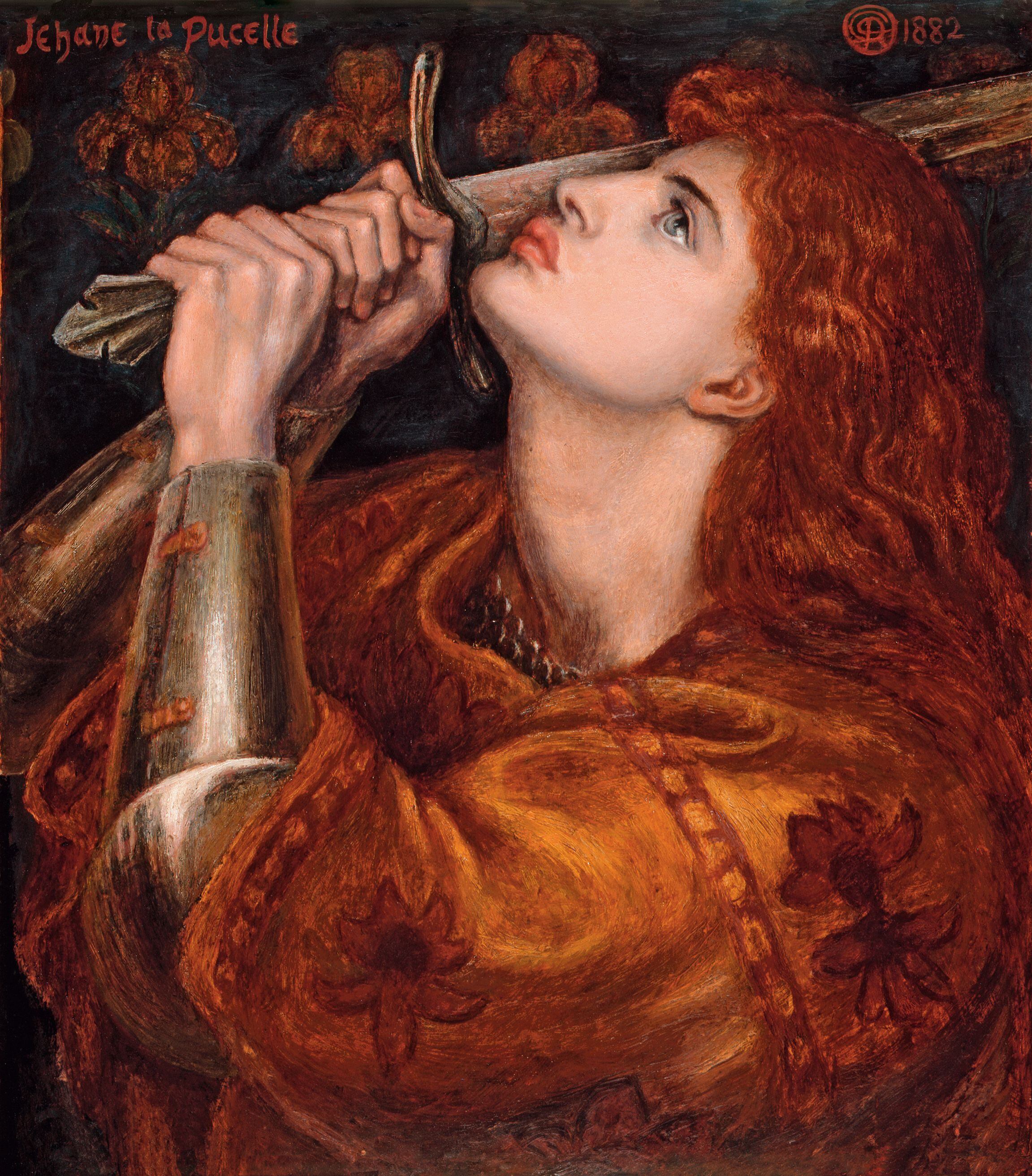 Juana de Arco, por Dante Gabriel Rossetti