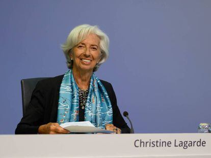  Christine Lagarde, presidenta del BCE.