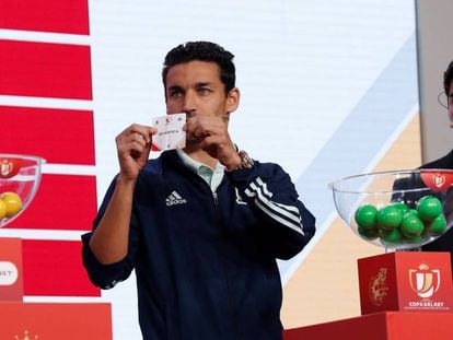 Jesús Navas, durante el sorteo de Copa del Rey del pasado noviembre.