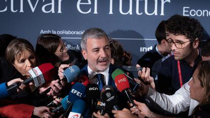 Jaume Collboni, este miércoles en la reunión del Círculo de Economía.