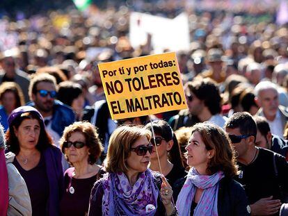 Manifestación en Madrid contra la Violencia Machista
