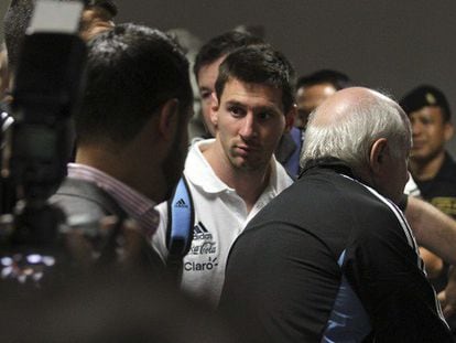 Messi, a su llegada a Guatemala