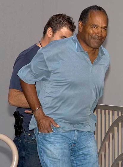 O. J. Simpson, detenido tras robar en un casino de Las Vegas.