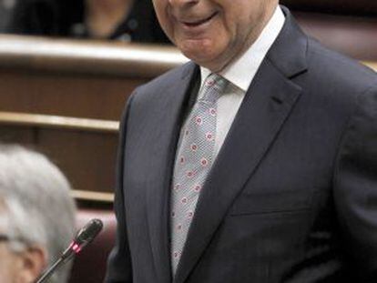 Duran Lleida, hoy en el Congreso, durante la sesi&oacute;n de control al Gobierno.