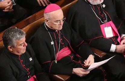 El arzobispo Carlo Maria Viganò, en septiembre de 2015.