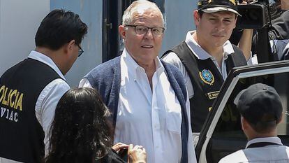 El expresidente peruano Pedro Pablo Kuczynski, en el momento de su detención en 2019.