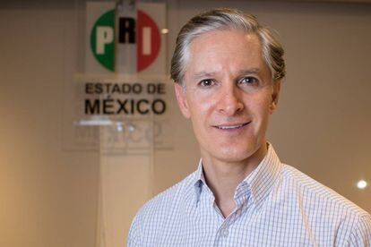 El candidato del PRI, Alfredo del Mazo.