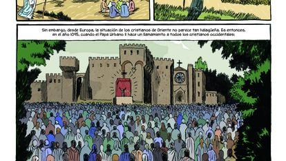 Página del cómic 'Historia de Jerusalén'.