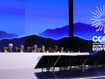 Conferencia de cierre de la COP27 en Sharm El-Sheik.