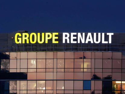Fachada de la sede del grupo Renault cerca de París.