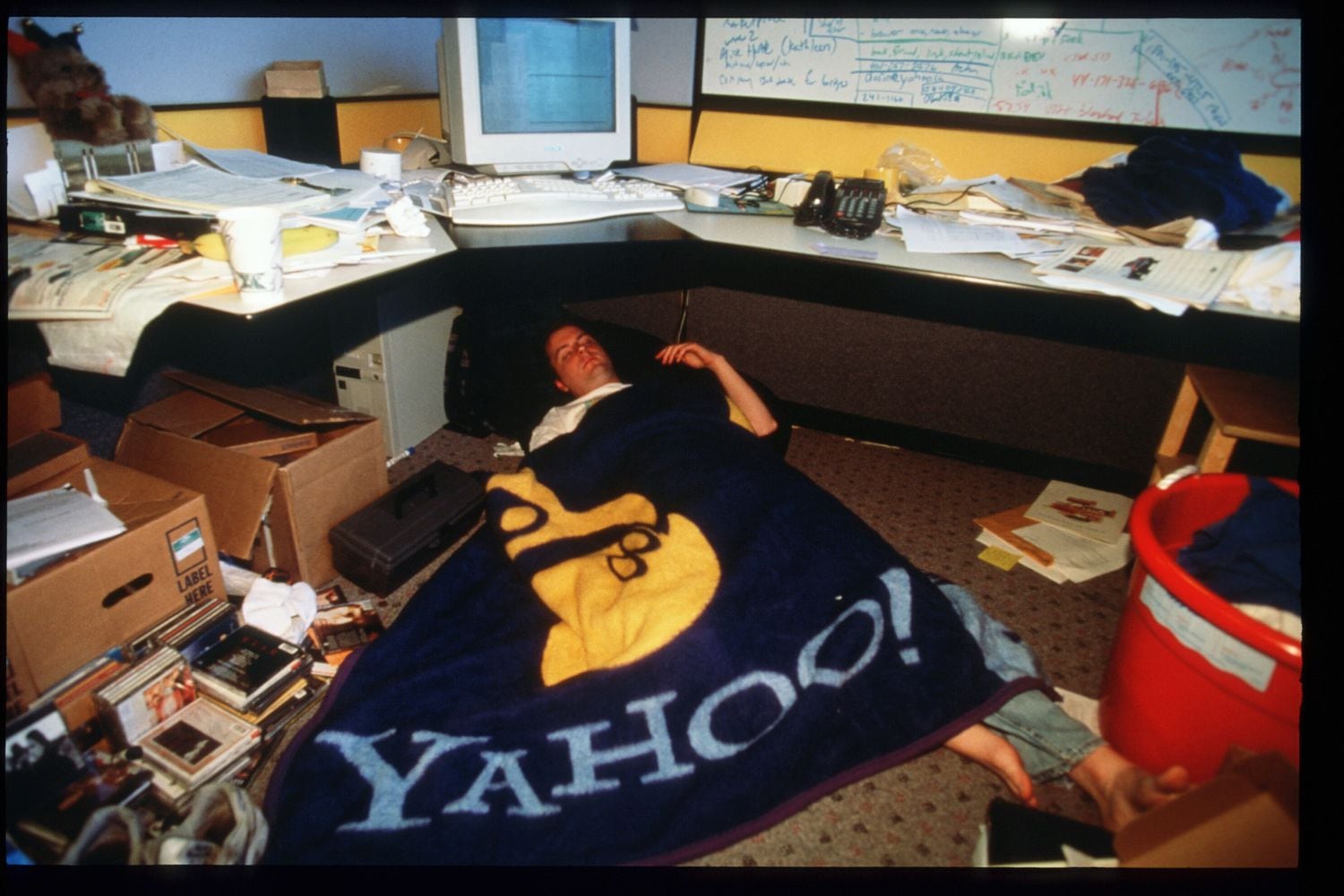 Un empleado de Yahoo! el 15 de marzo de 1997 en San Francisco