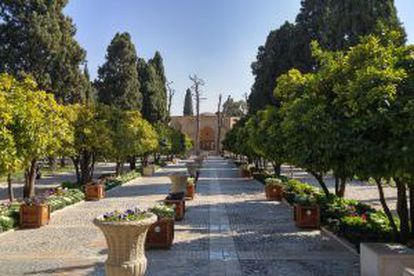 Jardines de Afifabad, en Shiraz (Irán).