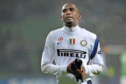 Eto'o en un partido de la temporada pasada con el Inter.