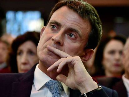 L'ex-primer ministre Valls, en un acte celebrat a París, el passat 5 de maig.