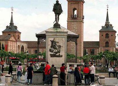La plaza de Cervantes en Alcalá de Henares.
