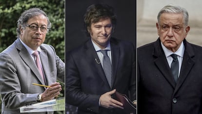 Gustavo Petro, Javier Milei and Andrés Manuel López Obrador