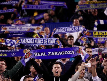 Afición del Real Zaragoza.