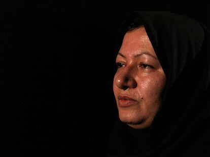 Sakineh, durante un momento del programa de la televisión Press TV, en una imagen difundida este jueves por las autoridades iraníes.