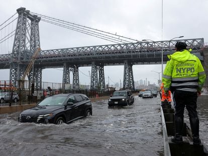 Imágenes de las graves inundaciones en Nueva York