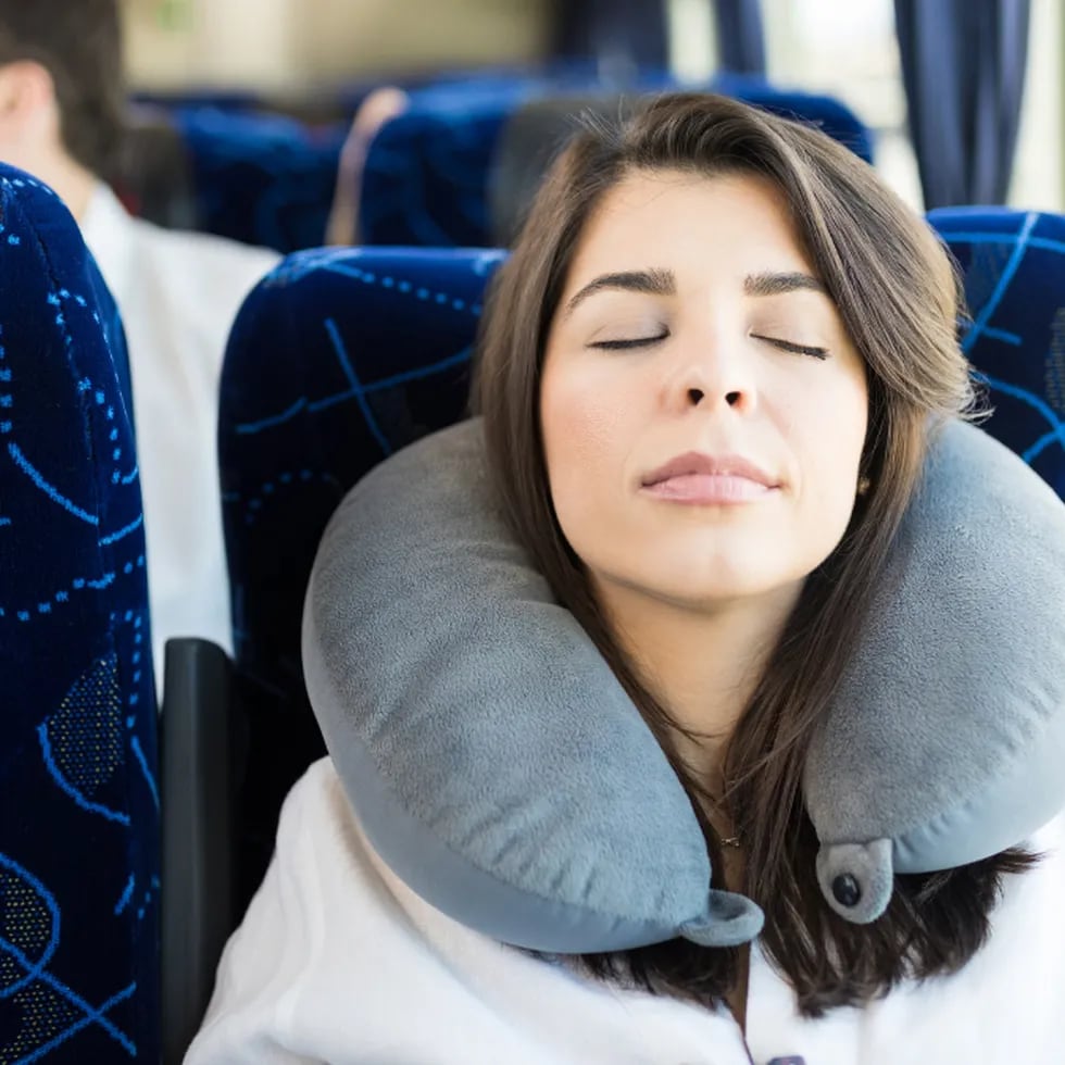 Almohada de viaje suave en forma de U, cojín Cervical de espuma  viscoelástica para el cuello y el avión - AliExpress