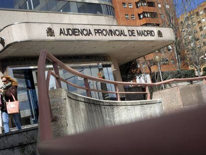 Fachada de la Audiencia Provincial de Madrid.