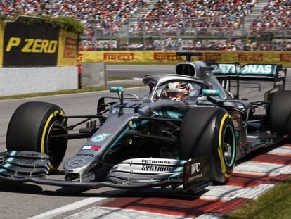 Lewis Hamilton (Mercedes), durante el Gran Premio de Canadá de Fórmula 1 2019.