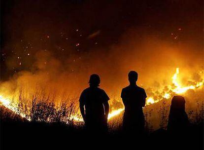 Incendio en el Parque Natural de la Sierra de Calderona (Valencia), en 2004.