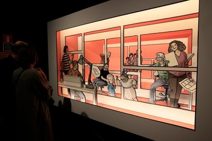 Obra realizada por Paco Roca para la exposición.