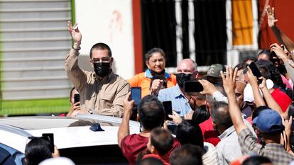 Jorge Arreaza, excanciller, exministro y candidato a gobernador en Barinas, Venezuela, este domingo durante la jornada electoral.