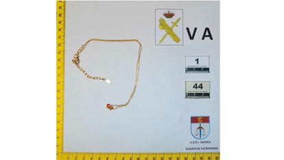Joyas incautada spor la Guardia CIvil en el norte de España el 12/01/2024