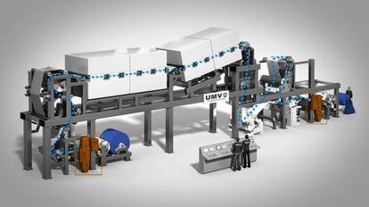 Ilustración del banco de pruebas de revestimiento de UMV Coating.