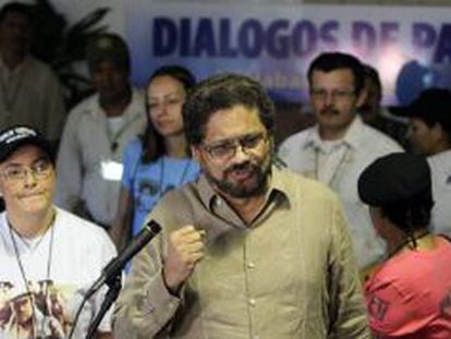 Iv&aacute;n M&aacute;rquez, n&uacute;mero dos de las FARC y jefe de los negociadores de la guerrilla en el di&aacute;logo con el Gobierno de Colombia. 