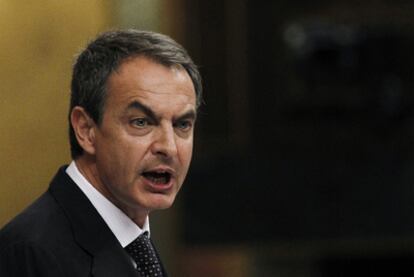 El presidente del Gobierno, durante su réplica al líder de la oposición.