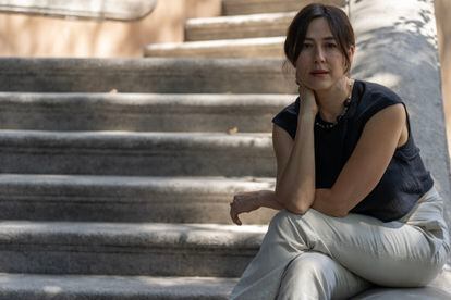 Natalia López Gallardo directora mexicano-boliviana su película ‘Manto de Gemas’, ha ganado el Oso de Plata de la Berlinale 2022. En entrevista para El País en Casa Lamm, en la Ciudad de México. 2 de marzo 2023. 