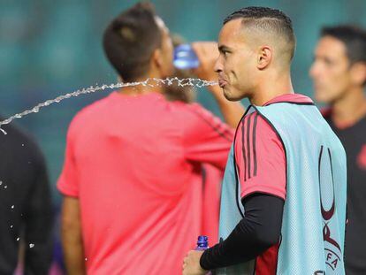 Raúl de Tomas, durante la Supercopa de Europa. 