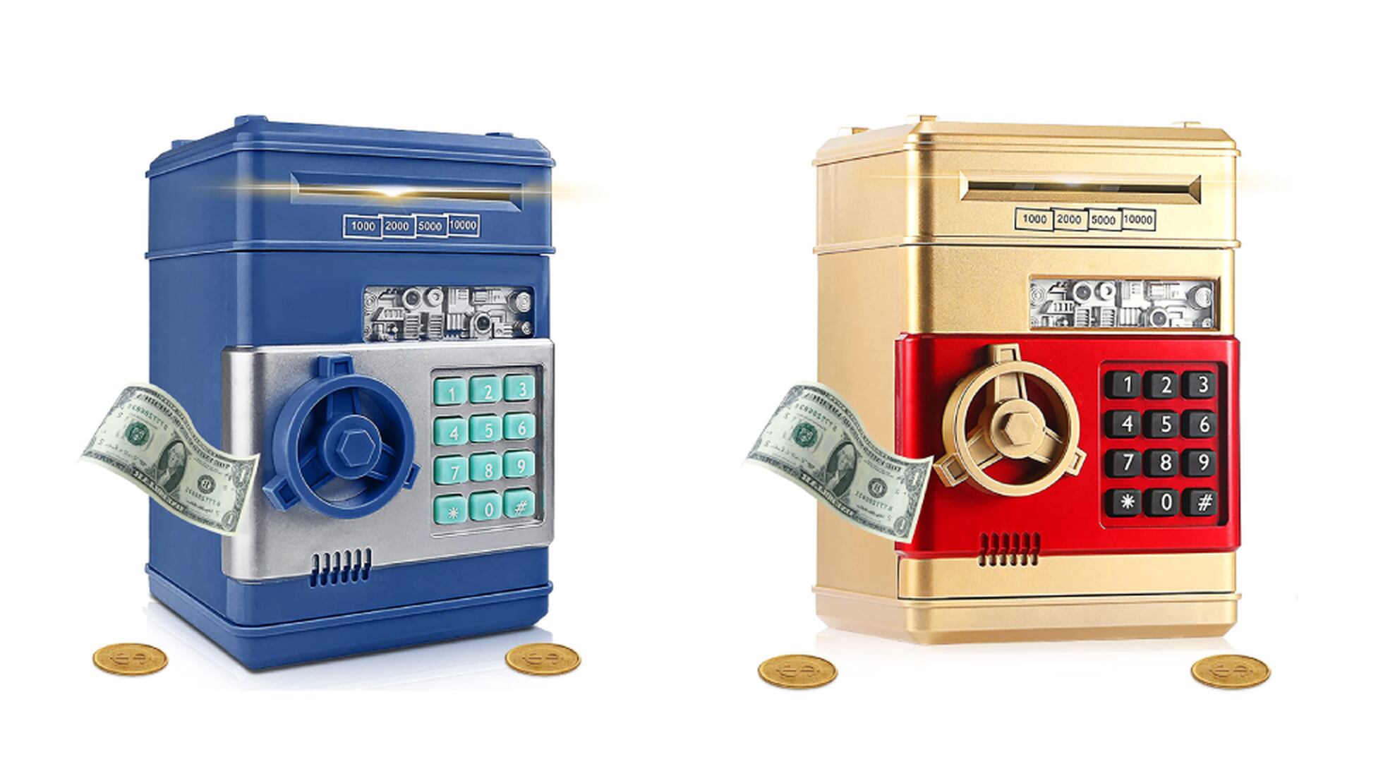 Ocho huchas con contador automático de monedas para ahorrar en la cuesta de  enero, Escaparate: compras y ofertas