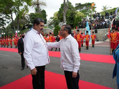 Nicolás Maduro y Gustavo Petro, en Caracas (Venezuela), el pasado 1 de noviembre.