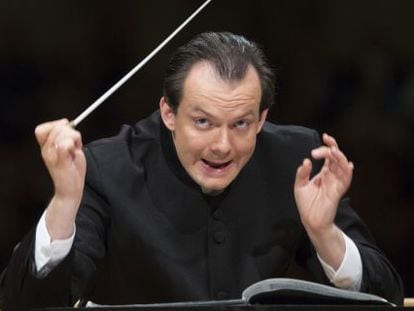 El director Andris Nelsons, candidato a director de la Filarmónica de Berlín.