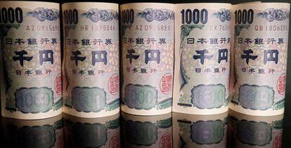 Billetes de yen.