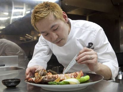 El chef japonés Keisuke Kobayashi, en París, en 2011.