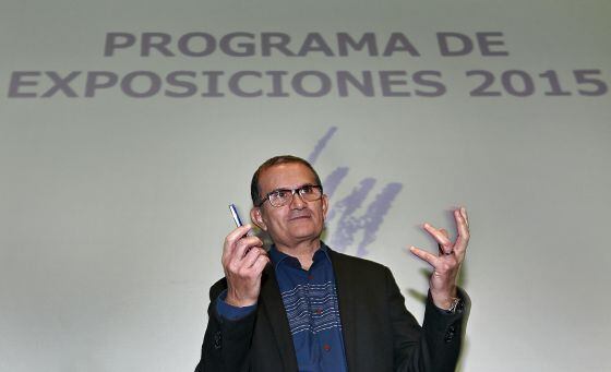 José Miguel G. Cortés, en la presentación de la exposición.