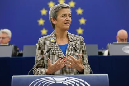 Competition Commissioner Margrethe Vestager this week at the European Parliament.