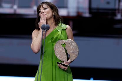 Malena Alterio, el pasado diciembre tras recibir el premio Forqué a mejor actriz de cine por 'Que nadie duerma'.