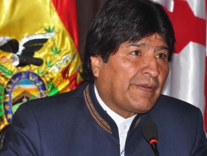 El presidente de Bolivia, Evo Morales, este martes.